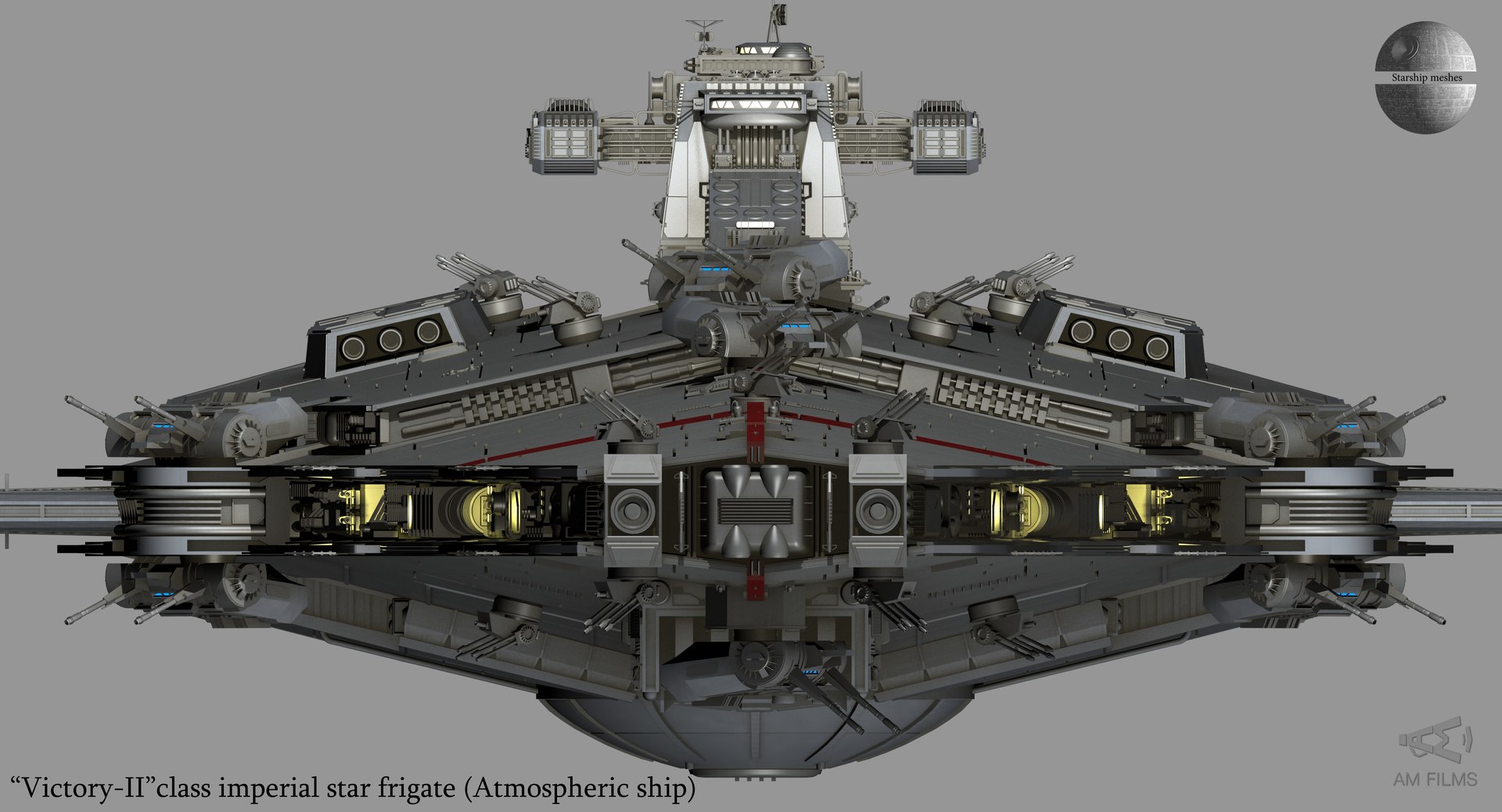 3D Model Victory Imperial Star Frigate TurboSquid 1200986