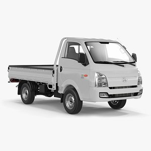 3D model Flatbed Truck Hyundai HR 2023