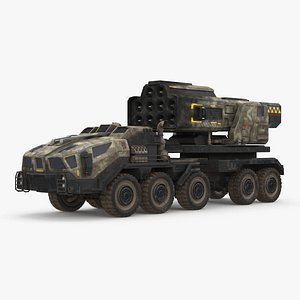 Futuristic Missile Truck Dirty