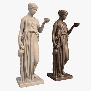 Hebe Classical Greek Sculpture PBR materials model