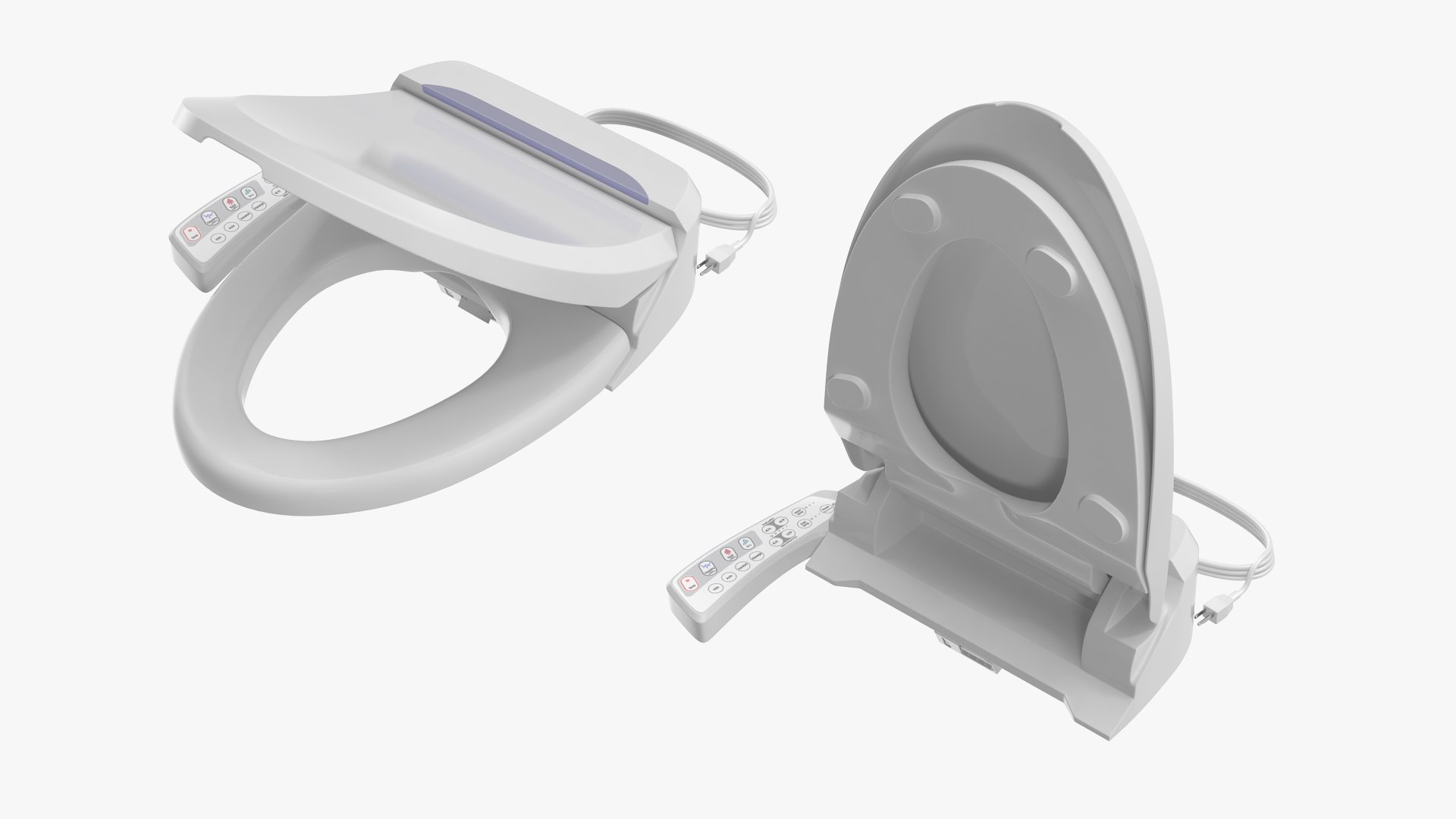 3D Elongated Smart Bidet Toilet Seat Model - TurboSquid 1745075
