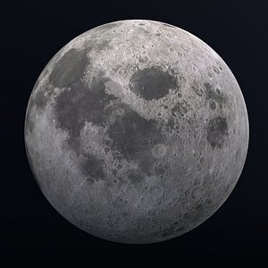 Moon 8K 3D model