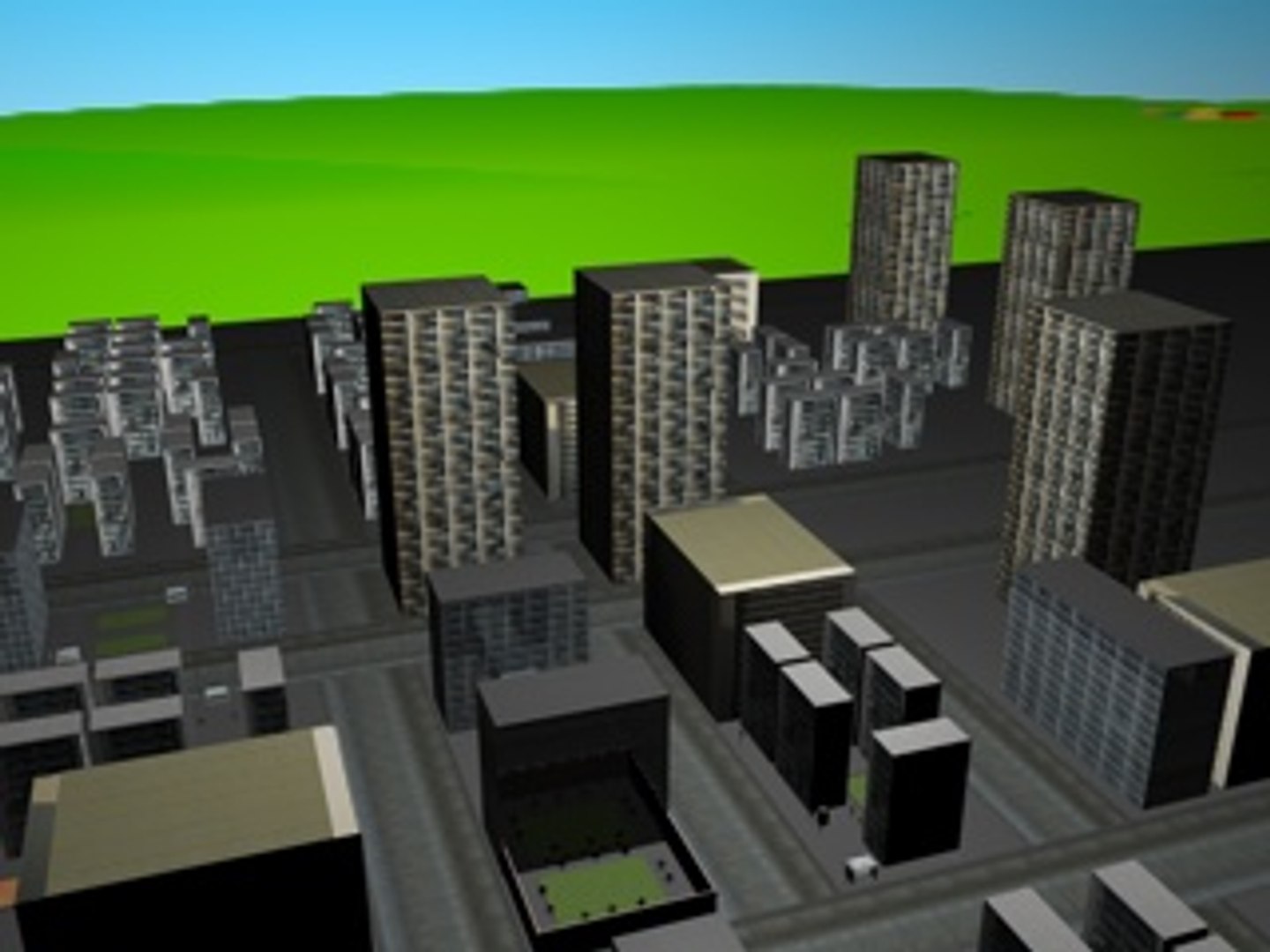 3ds max city cartoon