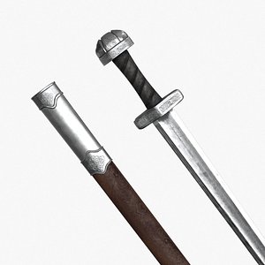 3D model viking sword