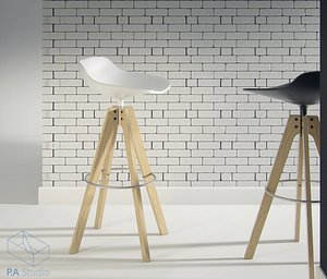 flow stool design 3d model