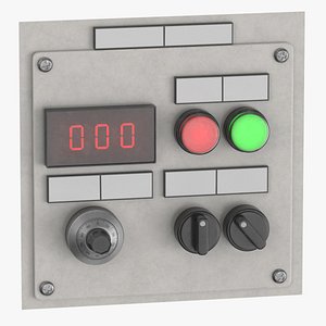 Control Station Buttons 03 Clean 3D model