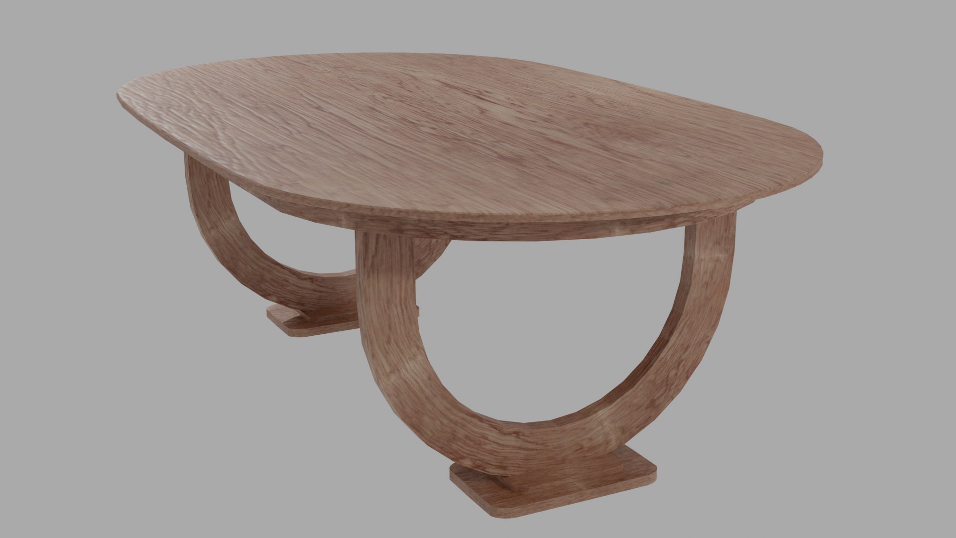 3D Oval Shaped Dining Table Model - TurboSquid 1843907