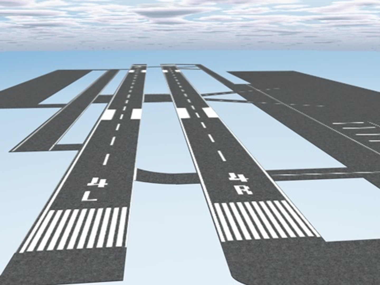 Airport Runway 3d Model