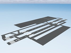 airport runway 3d model