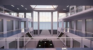 3D model revit shopping centre