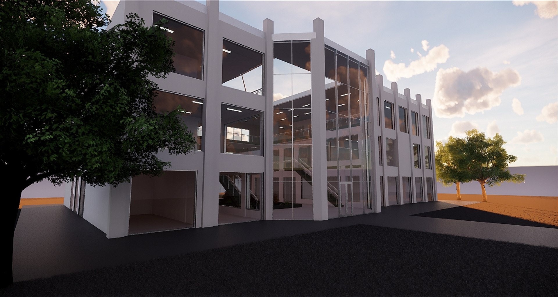 3D Model Revit Shopping Centre - TurboSquid 1422795