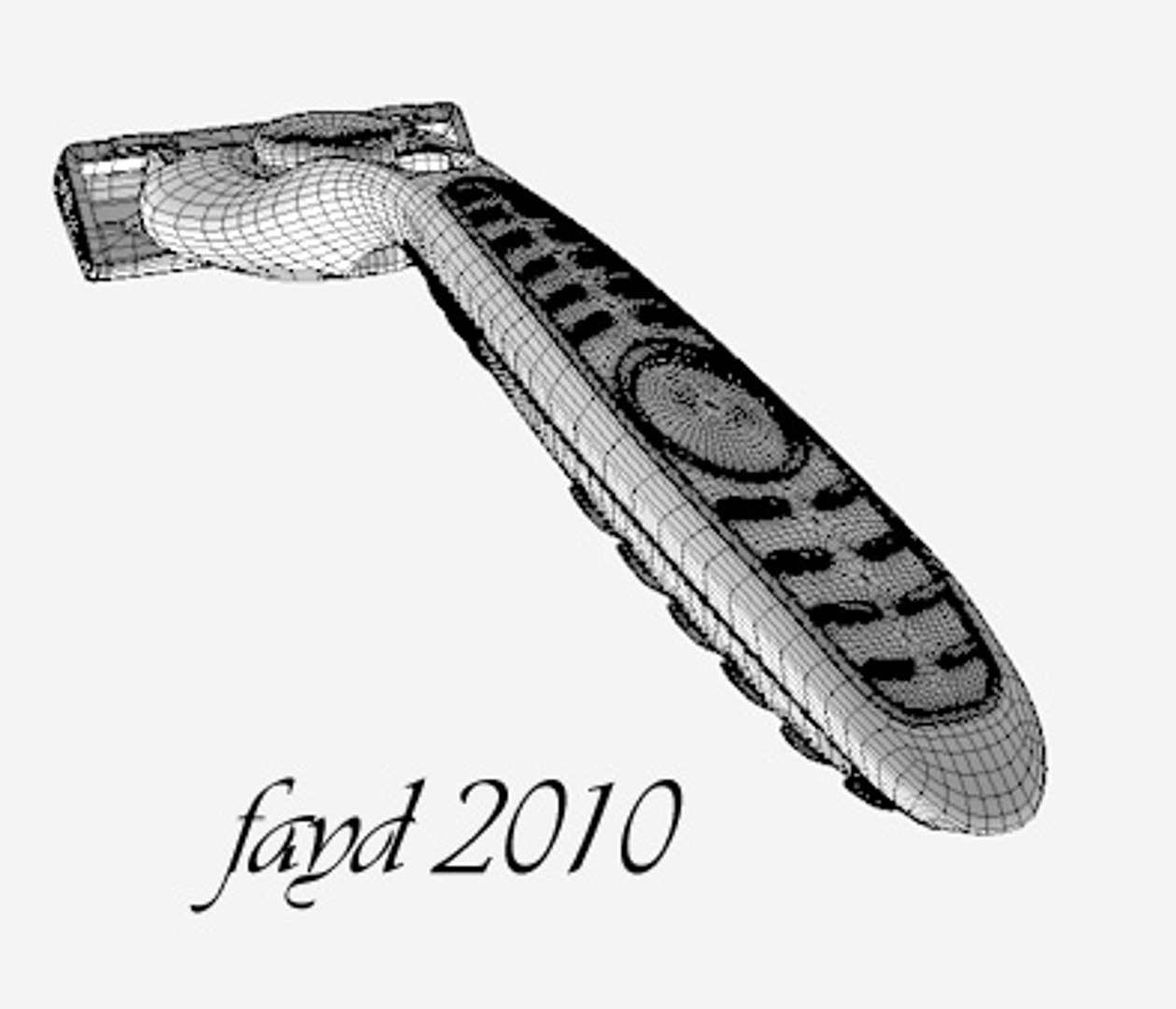 New Schick Quattro Razor 3d Model