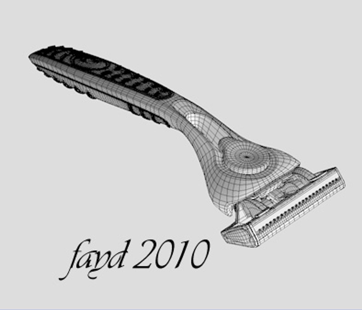 New Schick Quattro Razor 3d Model