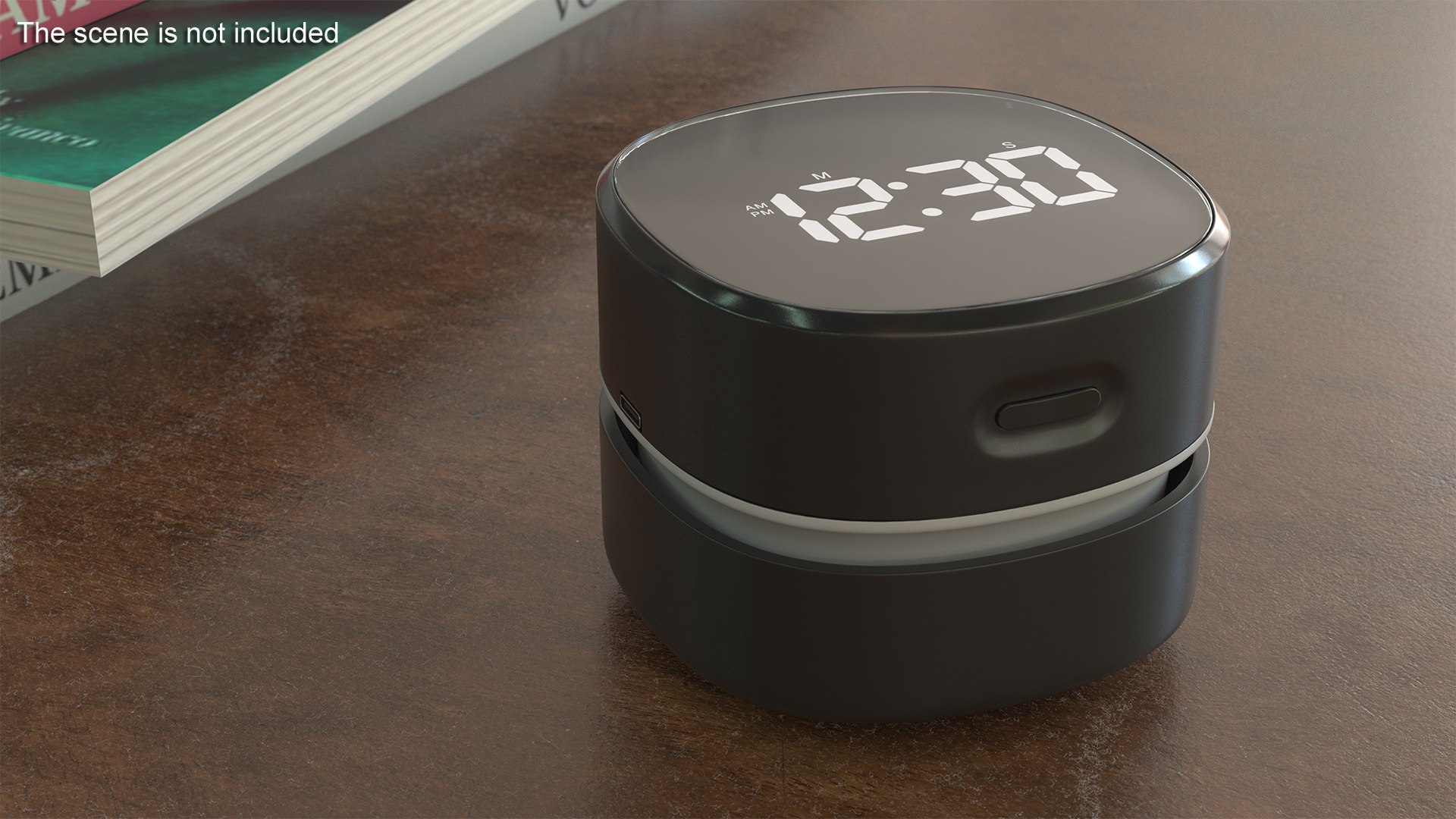 Desktop Vacuum Cleaner With Clock Black 3D Model - TurboSquid 2406237