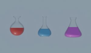 Potion Bottles 3D model