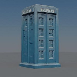 3d police box model