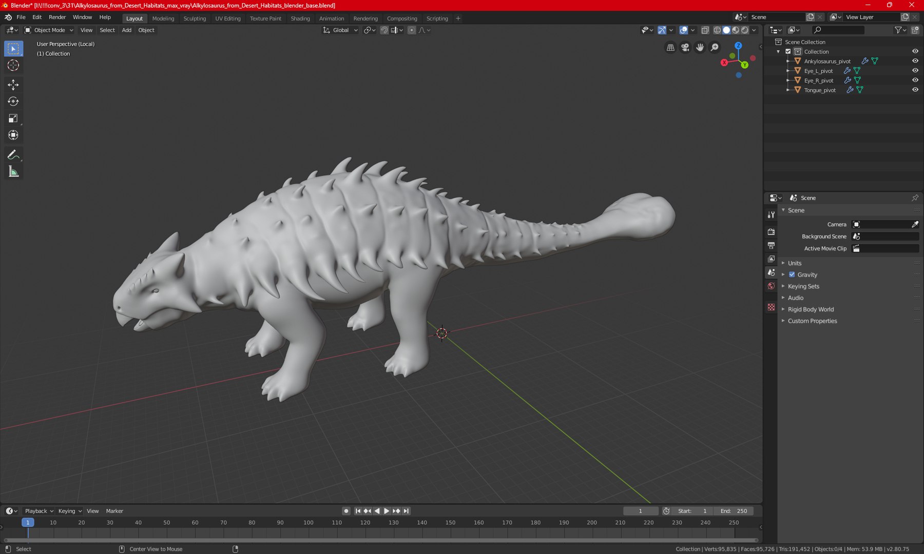 3D Alkylosaurus from Desert Habitats https://p.turbosquid.com/ts-thumb/fQ/31ZhjI/qt/alkylosaurusfromdeserthabitats3dsmodel025/jpg/1704211401/1920x1080/fit_q87/0daf7e8351e946d58361ee3d1cd1ef8e2952aef5/alkylosaurusfromdeserthabitats3dsmodel025.jpg