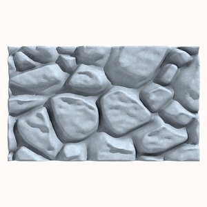 Stone wall 172 3D