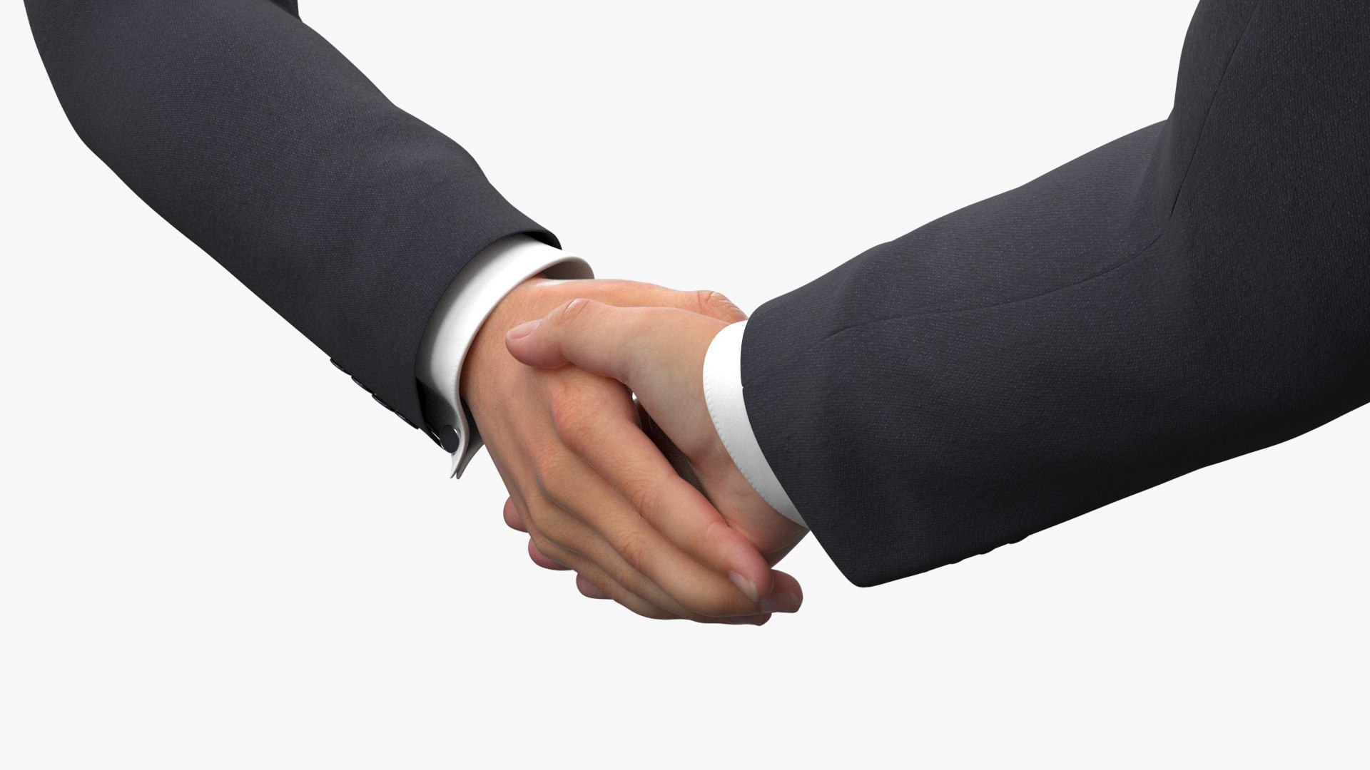 Male Arms Handshake Animated Rigged for Maya 3D model preview