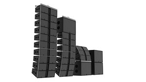 3D Concert Sound System Line Array L-Acoustics Kiva 2 Setup