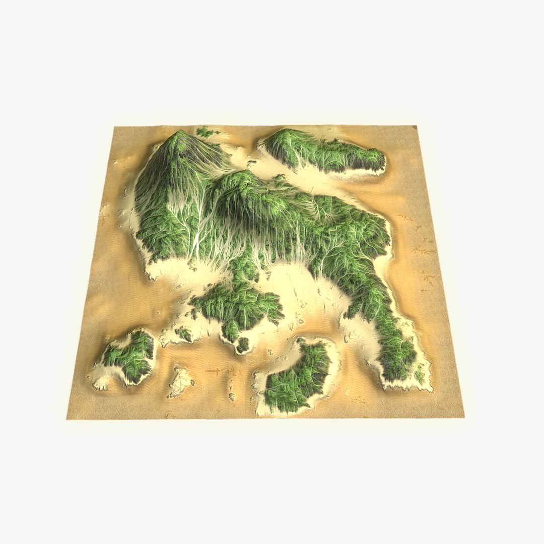 3d Tropical Island Terrain 9