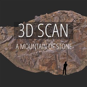 3D scan mountain stone
