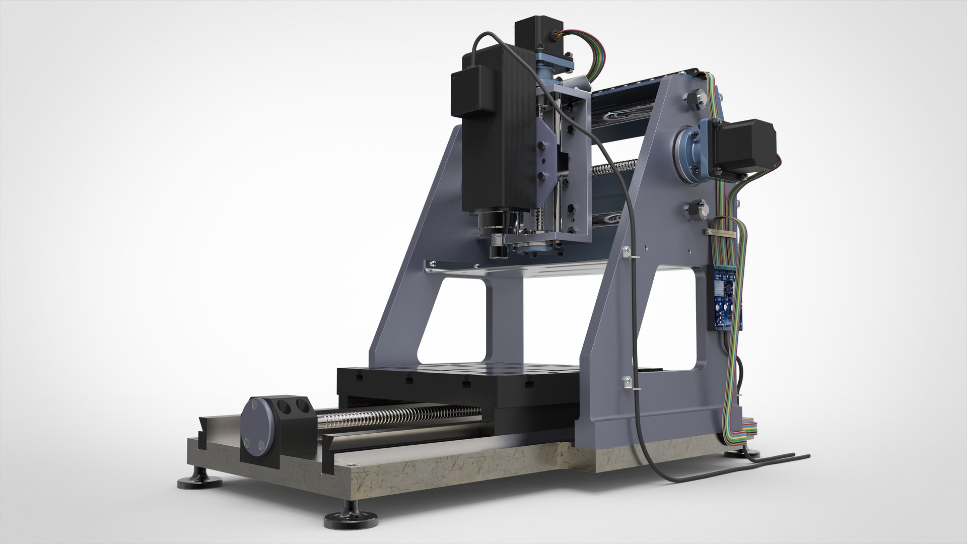 3D Milling Machine Cnc Model - TurboSquid 1286901