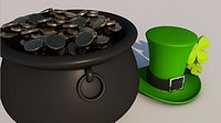 Pot of gold and hat