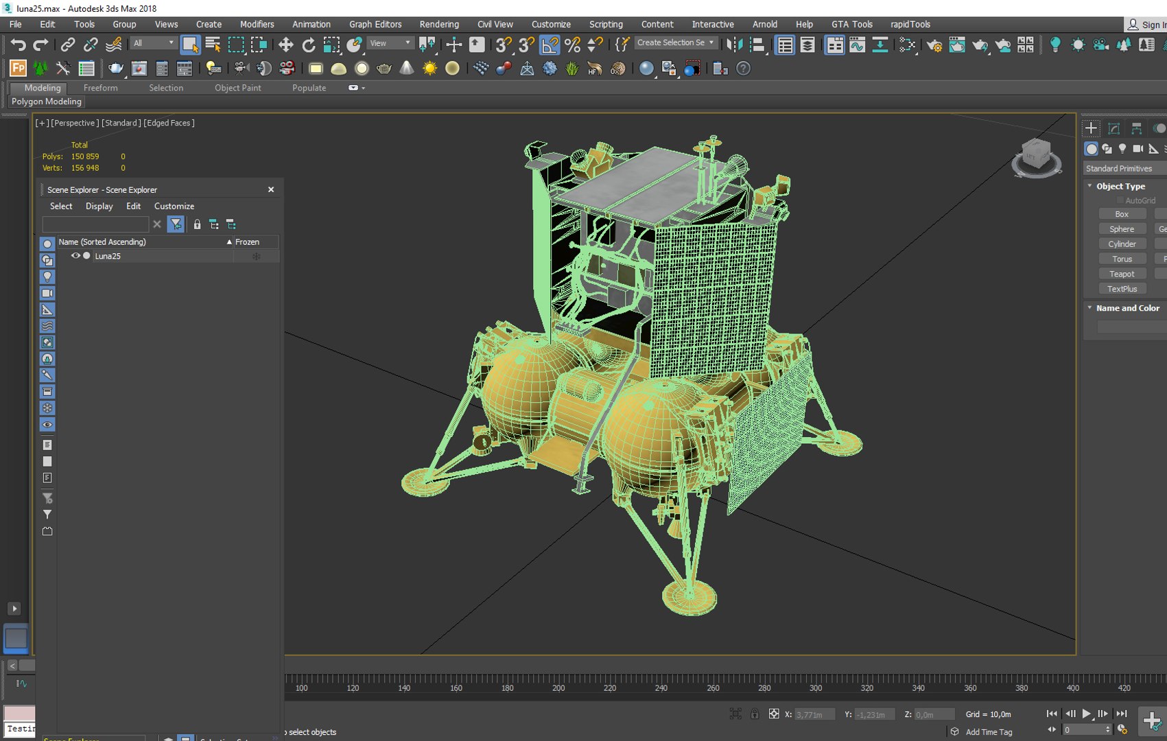 3D Luna 25 Luna Globe Lander Model - TurboSquid 2109059