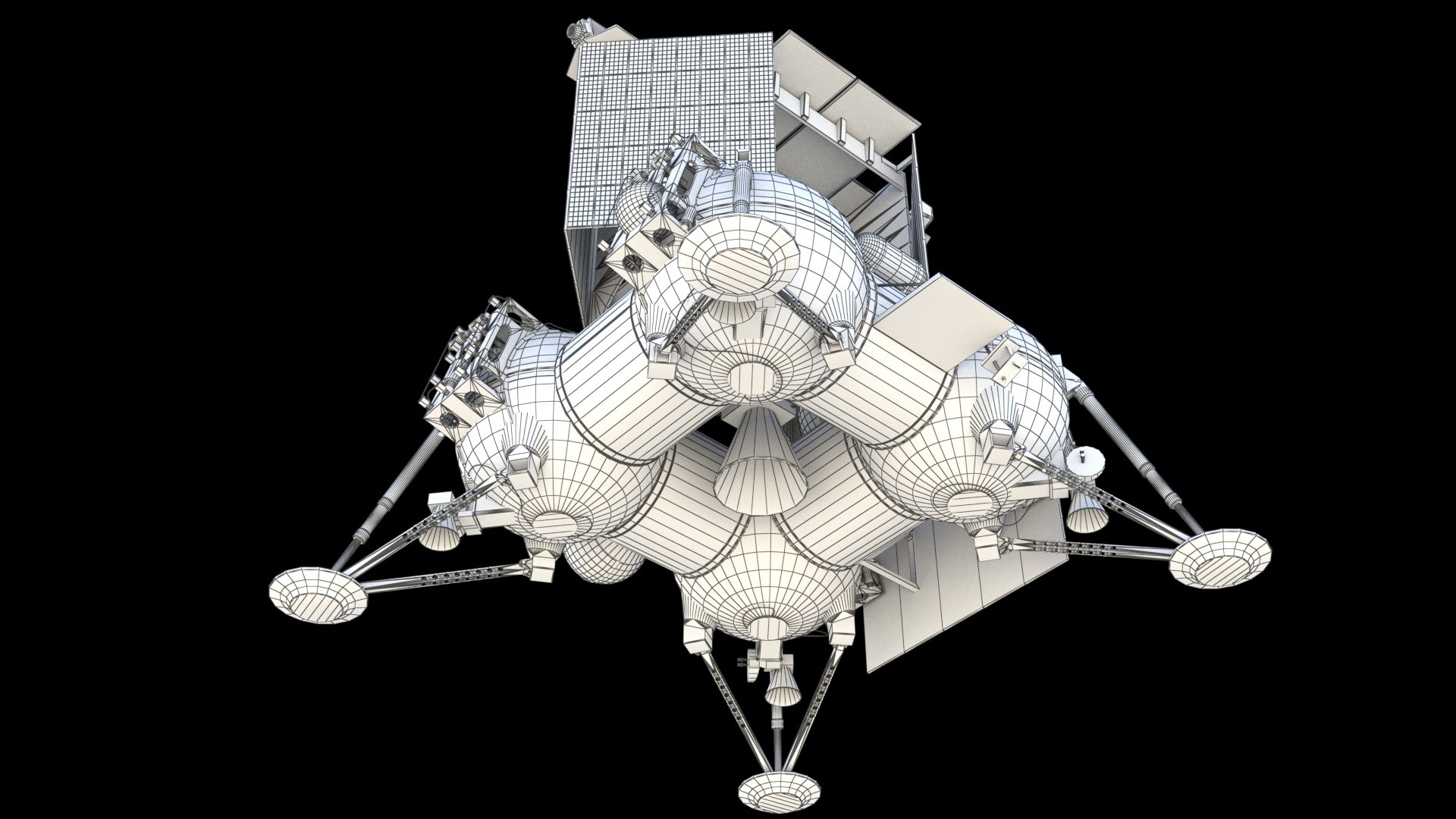 3D Luna 25 Luna Globe Lander Model - TurboSquid 2109059