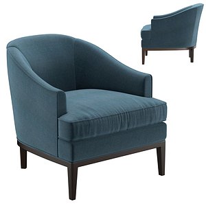 Dunbar Bar Lounge Chair 3D