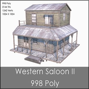 western saloon ii 3d max