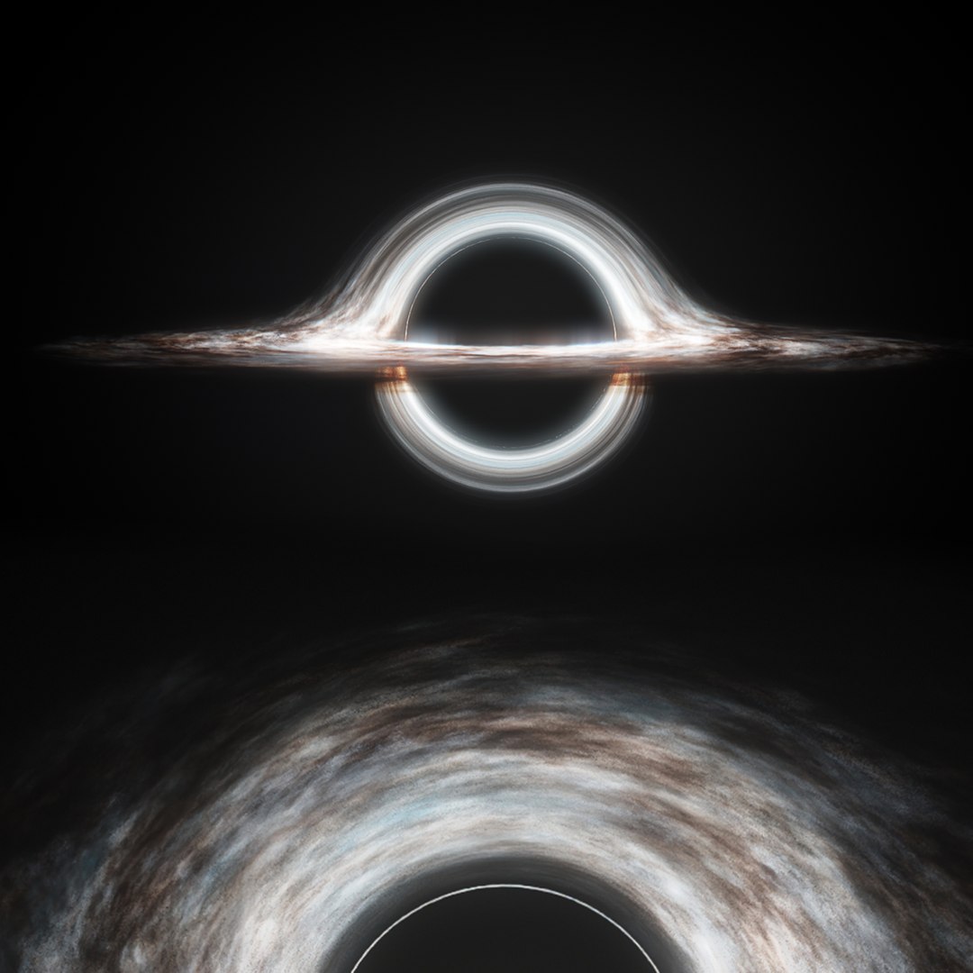Volumetric Cosmic Black Hole Animated For Blender 3D model preview