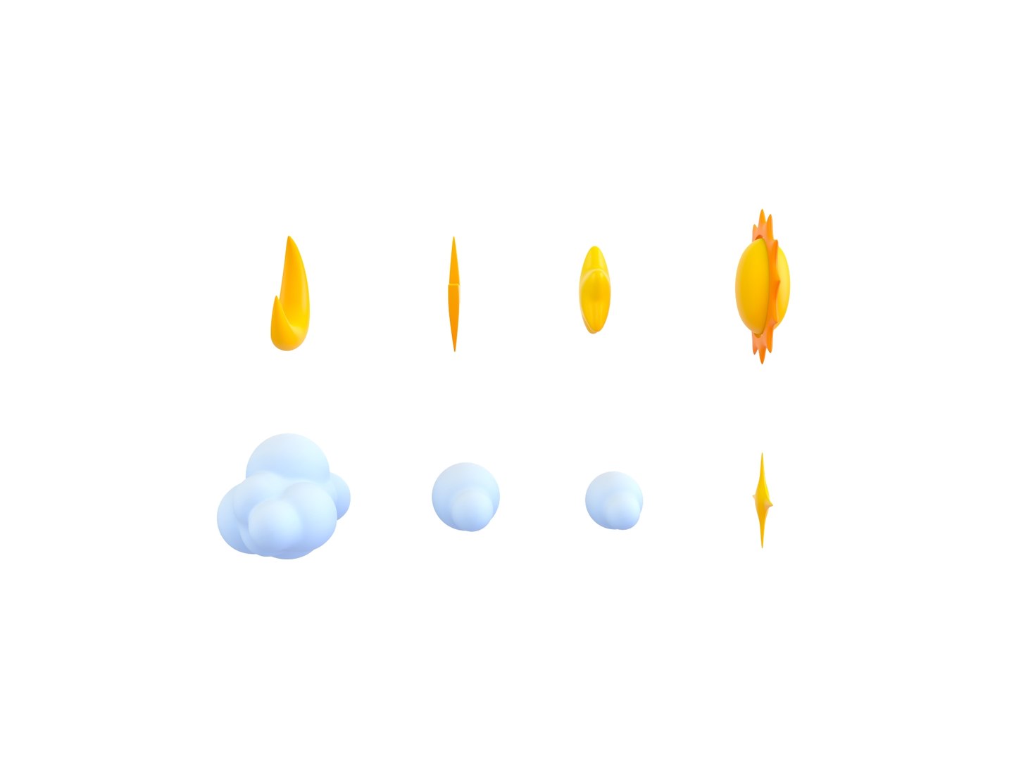 Sky Object Pack 3D Model - TurboSquid 2151130