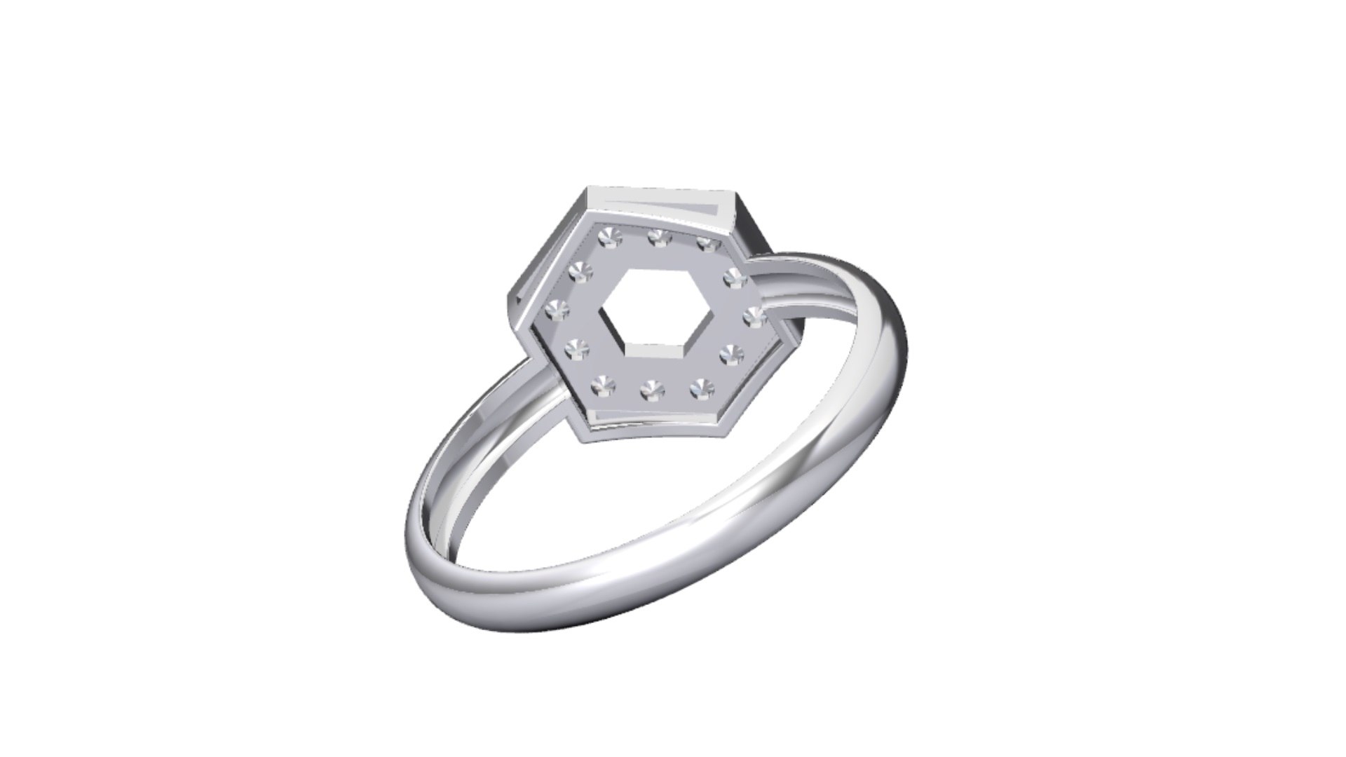 Hexagon Ring 3D - TurboSquid 2275484