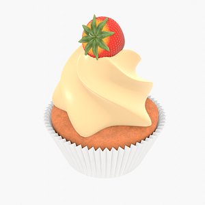 Strawberry Cream Cupcake model
