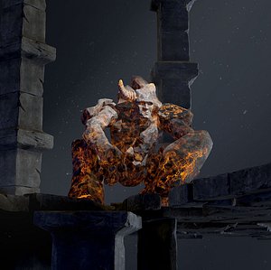 Elemental Golems 3D model