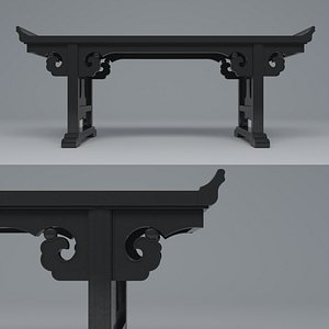 table qing dynasty 3D model