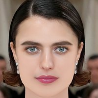 Margaret Qualley Head - No Hair - Low poly head for game