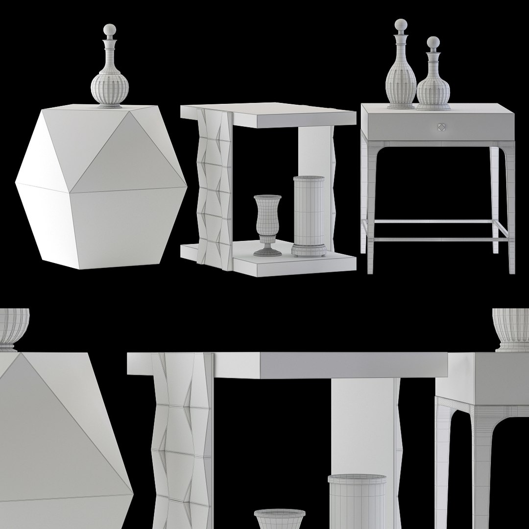 3D Linea End Table Model - TurboSquid 1351589