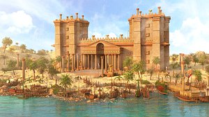 Fantasy Palace Environment 3D model