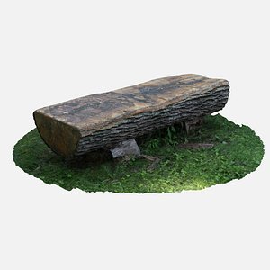 Log Bench Photoscan 3D model