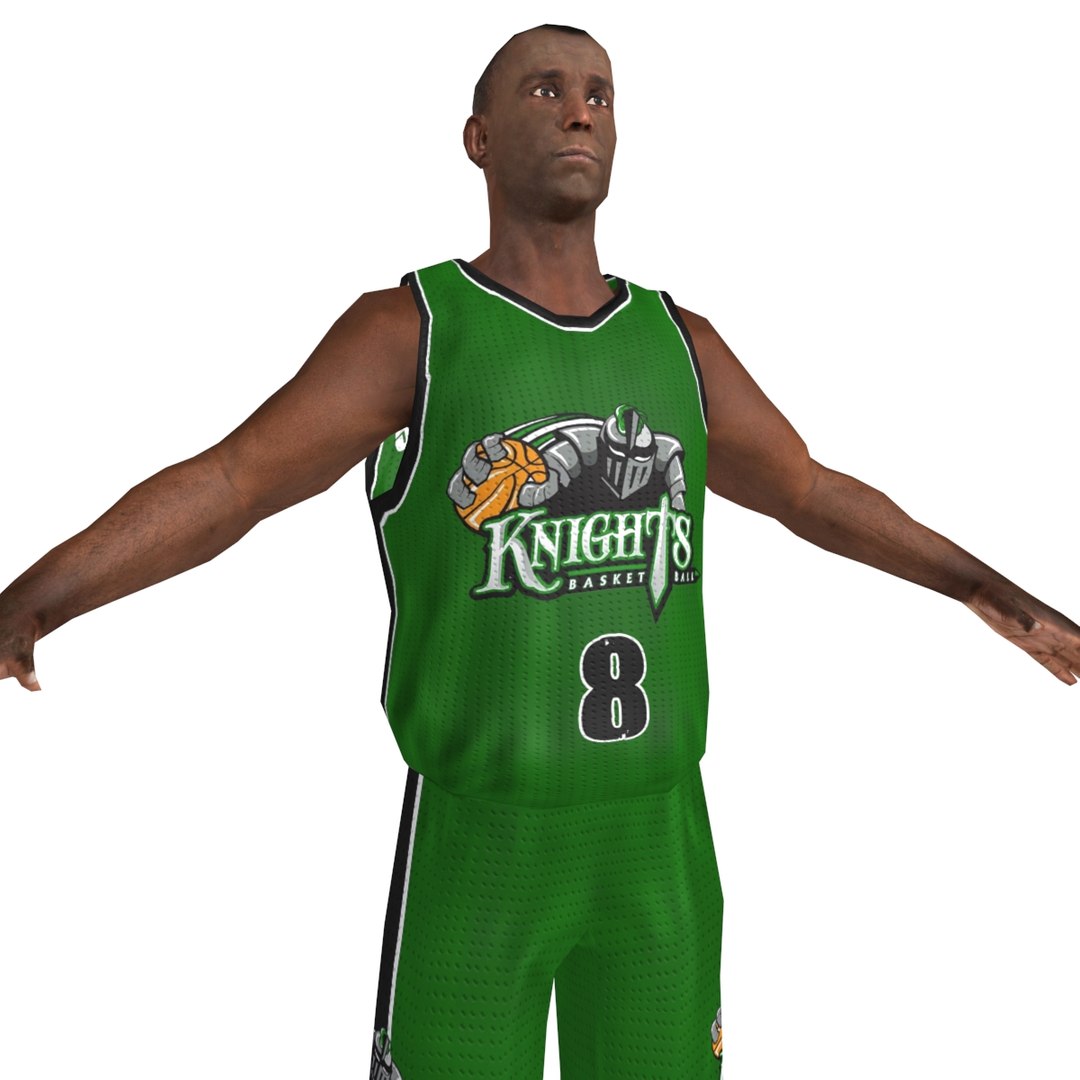 3d Rigged Basketball Player Ball Model
