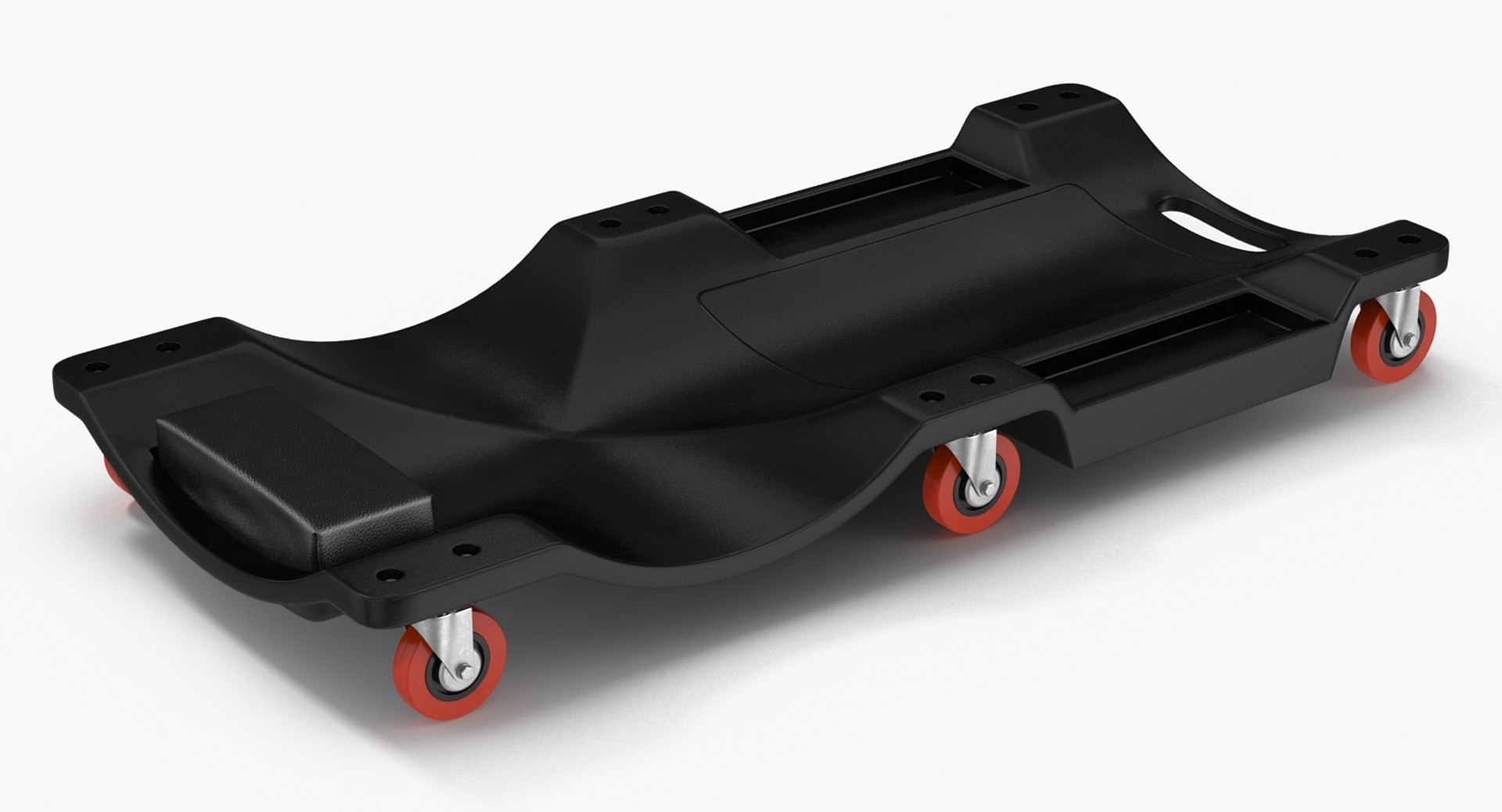 Garage Creeper Black 3D model preview