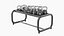 Rangement pour kettlebells Technogym