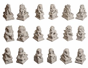 3D Kylin Mythological Creatures