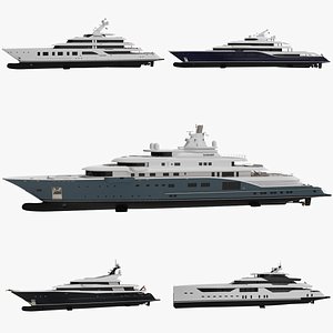 Superyachts Bundle 3 3D model