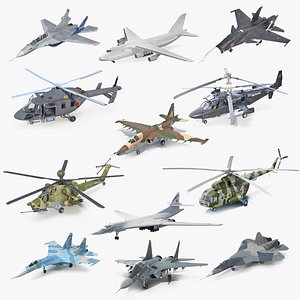Russian Military Aircrafts Collection 5 3D model