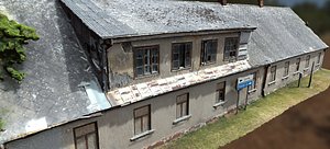 3D Long 2-Story House