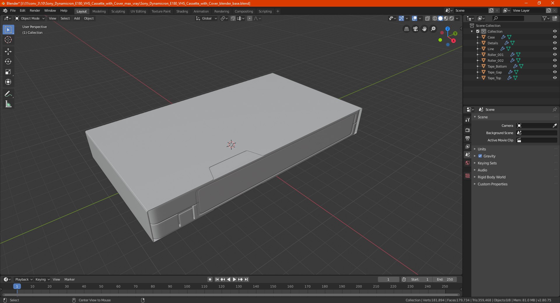 3D model Sony Dynamicron E180 VHS Cassette with Cover https://p.turbosquid.com/ts-thumb/fR/Gd2rD4/ih/sonydynamicrone180vhscassettewithcover3dmodel032/jpg/1631688208/1920x1080/fit_q87/ba188da0b64fcd998cd2a212efbea106e1116221/sonydynamicrone180vhscassettewithcover3dmodel032.jpg